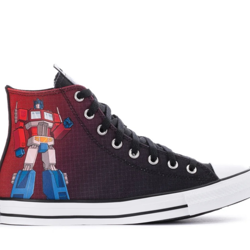 Converse Transformers Limited Edition Black and Red Sneakers -unisex